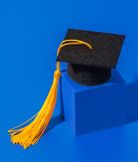 Black graduation cap Blank Meme Template
