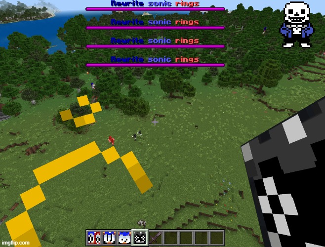 sonic rewrite war lol | image tagged in sans on topic,sand undetable,rewrite | made w/ Imgflip meme maker