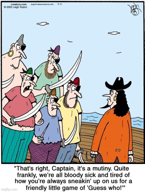 Rubes | image tagged in comics,rubes,pirates,eye gouging | made w/ Imgflip meme maker