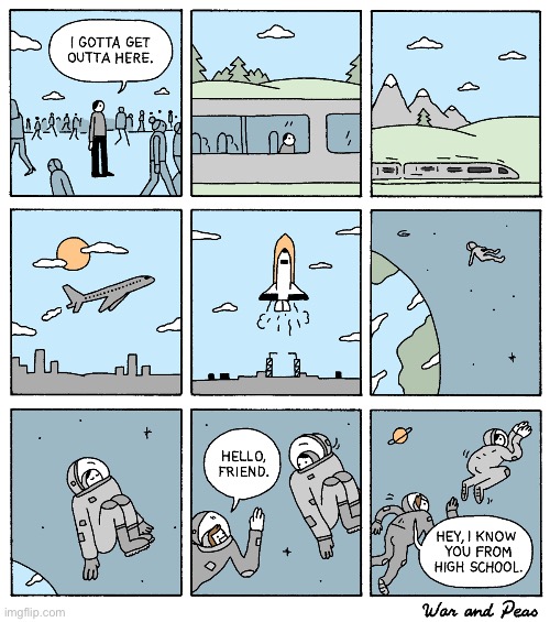War and Peas | image tagged in comics,war and peas,i gotta get outta here | made w/ Imgflip meme maker