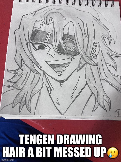 Rate it | TENGEN DRAWING HAIR A BIT MESSED UP🥲 | made w/ Imgflip meme maker