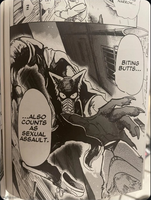 Prob one of the most ooc panels from the beastars manga | made w/ Imgflip meme maker