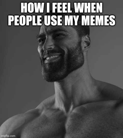 Sigma Male | HOW I FEEL WHEN PEOPLE USE MY MEMES | image tagged in sigma male | made w/ Imgflip meme maker