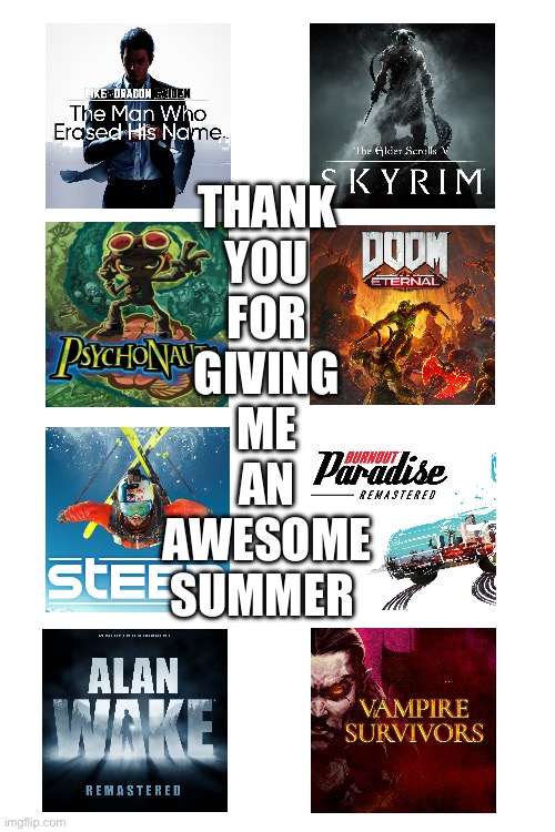 THANK
YOU
FOR
GIVING
ME
AN
AWESOME
SUMMER | made w/ Imgflip meme maker