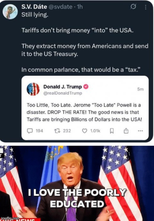Poorly Educated | image tagged in poorly,education,trump | made w/ Imgflip meme maker