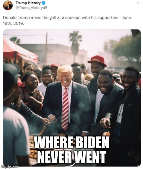 WHERE BIDEN NEVER WENT | made w/ Imgflip meme maker