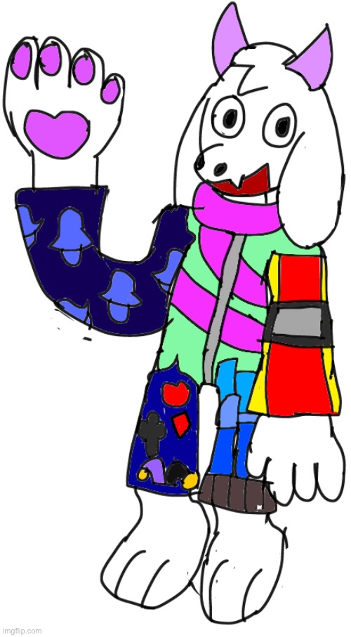 I decided to make a Onesie for Ralsei | made w/ Imgflip meme maker