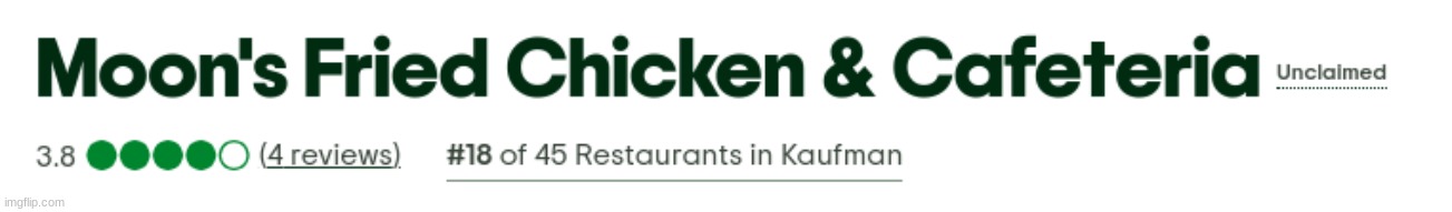 thank u to the 4 ppl who reviewed my restaurant!!! | made w/ Imgflip meme maker