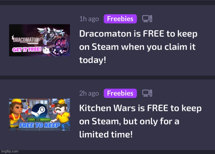 2 free Steam games rn | made w/ Imgflip meme maker