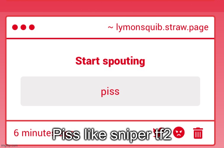 Piss like sniper tf2 | made w/ Imgflip meme maker