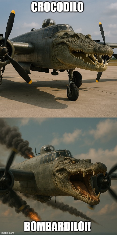 Bombardilo Crocodilo | CROCODILO; BOMBARDILO!! | made w/ Imgflip meme maker