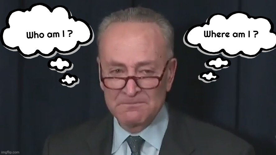 Chuck Schumer Crying | Who am I ? Where am I ? | image tagged in chuck schumer crying | made w/ Imgflip meme maker
