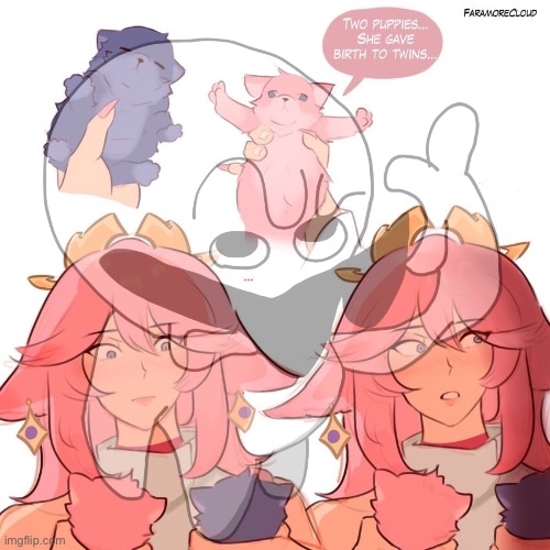 image tagged in fpreggers,yuri,genshin impact,wtf is that,memes,shitpost | made w/ Imgflip meme maker