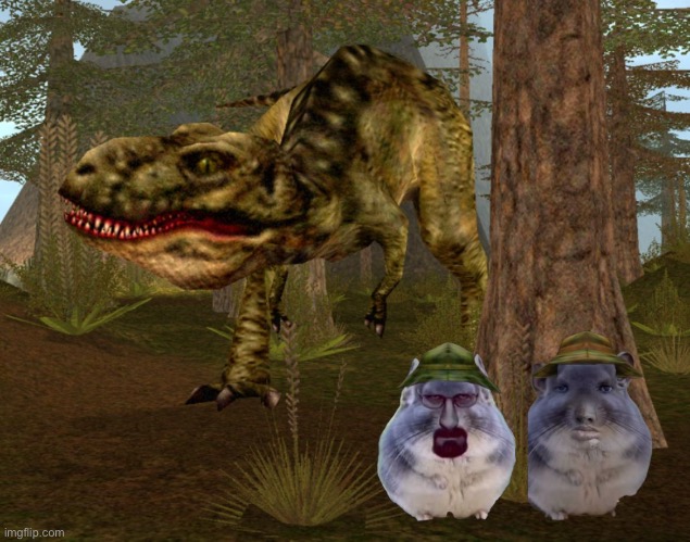 What do i do in this situation | image tagged in memes,shitpost,carnivores,dinosaur,video games | made w/ Imgflip meme maker