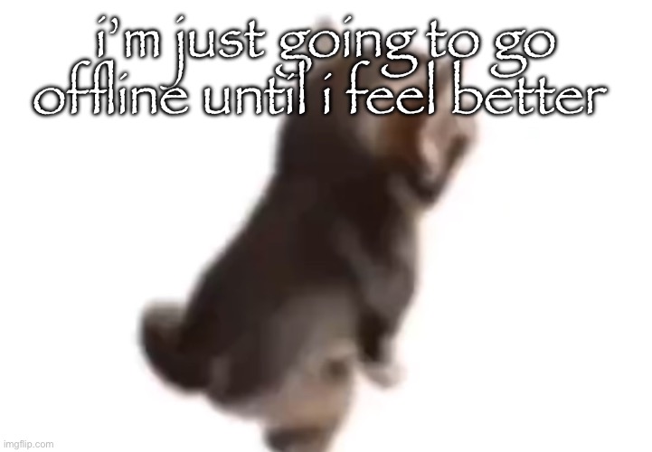 bye, i guess | i’m just going to go offline until i feel better | image tagged in side el gatito | made w/ Imgflip meme maker