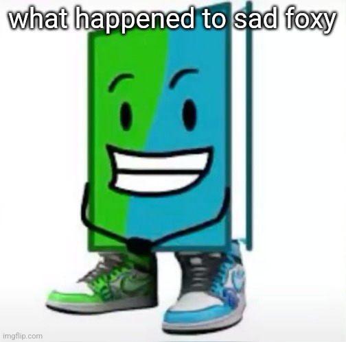 and no im not talking about 501 | what happened to sad foxy | made w/ Imgflip meme maker