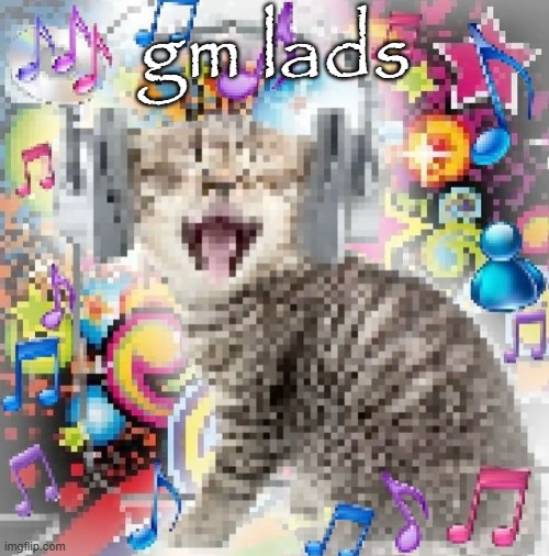 stand ready for my arrival worm | gm lads | image tagged in cat | made w/ Imgflip meme maker