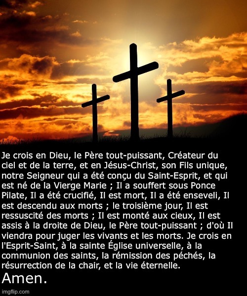 Symbole des apôtres | image tagged in symbole des ap tres | made w/ Imgflip meme maker