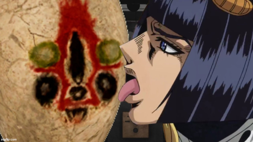 Putting my nut in 914. | image tagged in jjba,jojo's bizarre adventure,scp | made w/ Imgflip meme maker