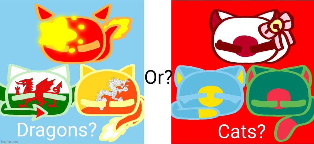 Blue or red? | image tagged in countryballs,fun,choose,geography | made w/ Imgflip meme maker