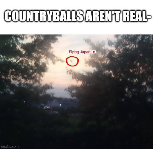 Dis image looks realistic (ngl) | COUNTRYBALLS AREN'T REAL- | image tagged in countryballs,memes,geography,japan,fun | made w/ Imgflip meme maker