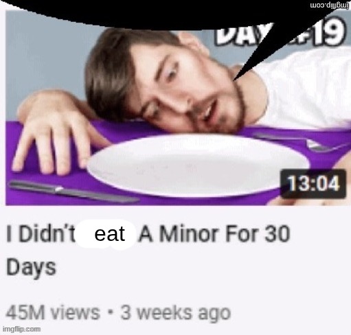 Mr beast speechbubble | eat | image tagged in mr beast speechbubble | made w/ Imgflip meme maker