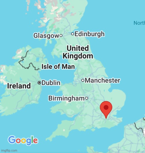 Suspicious red pin pointing on london | made w/ Imgflip meme maker