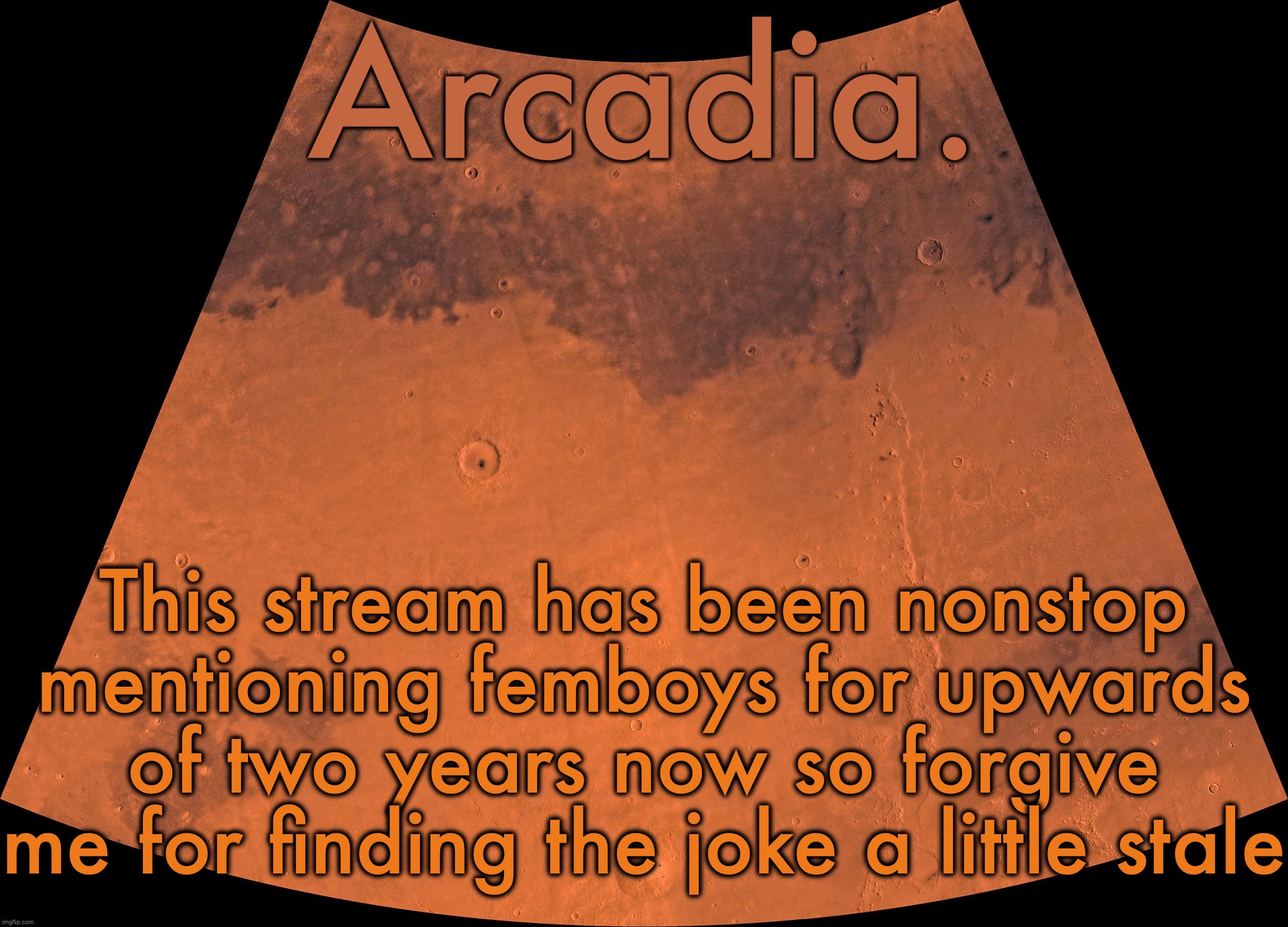 Like literally basically since I joined it's just been jokes about femboys | This stream has been nonstop mentioning femboys for upwards of two years now so forgive me for finding the joke a little stale | image tagged in silver announcement template 19 0 template | made w/ Imgflip meme maker