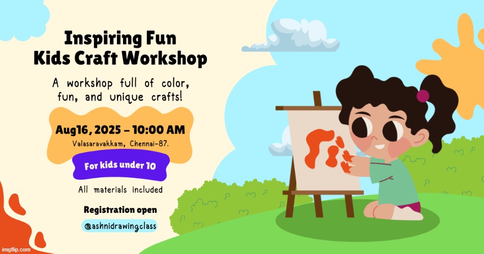 Fun Drawing class workshop for kids | image tagged in drawing,class,art | made w/ Imgflip meme maker