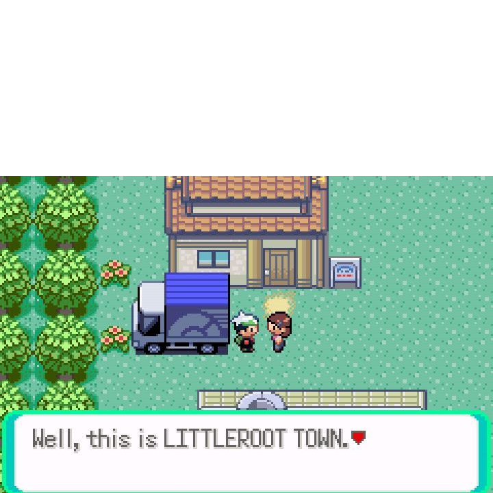 Pokemon Emerald Littleroot Blank Meme Template