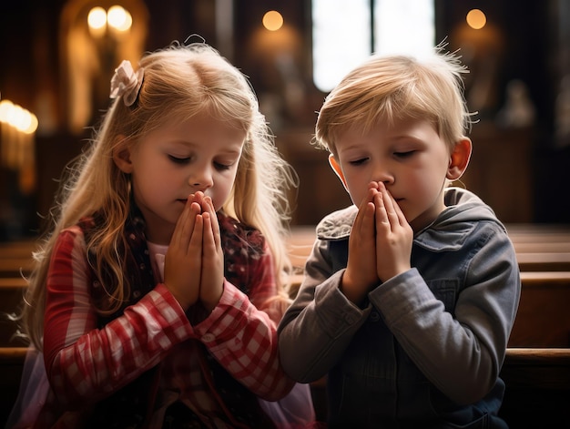 children praying Jesus God Blank Meme Template