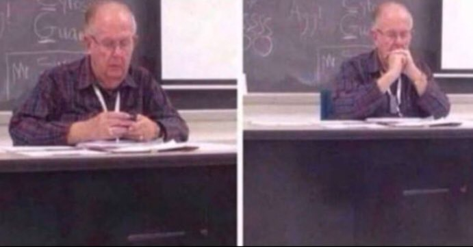 Old man sen messaje Blank Meme Template