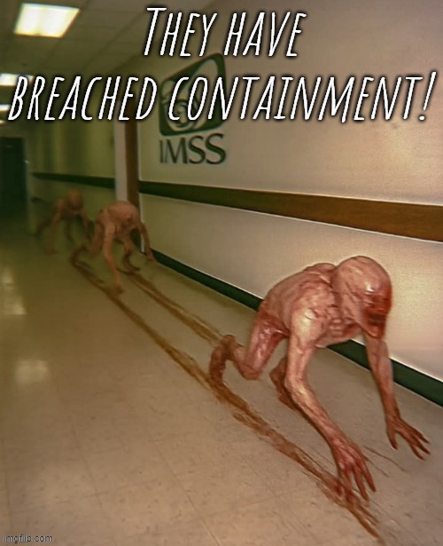 BO1 Zombies Nova crawlers | They have breached containment! | made w/ Imgflip meme maker