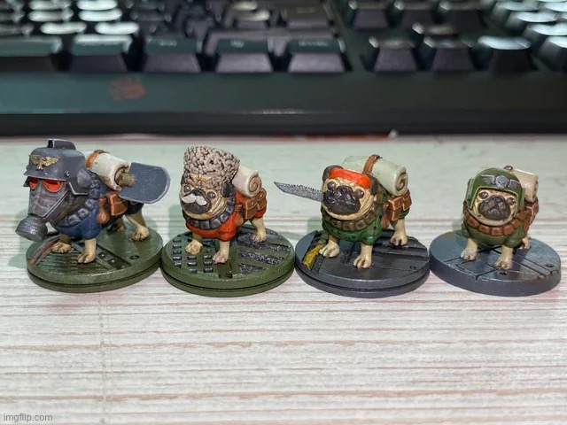 Them pugs (for the emperor) | image tagged in warhammer40k,memes,shitpost,peak,tabletop,rpg | made w/ Imgflip meme maker