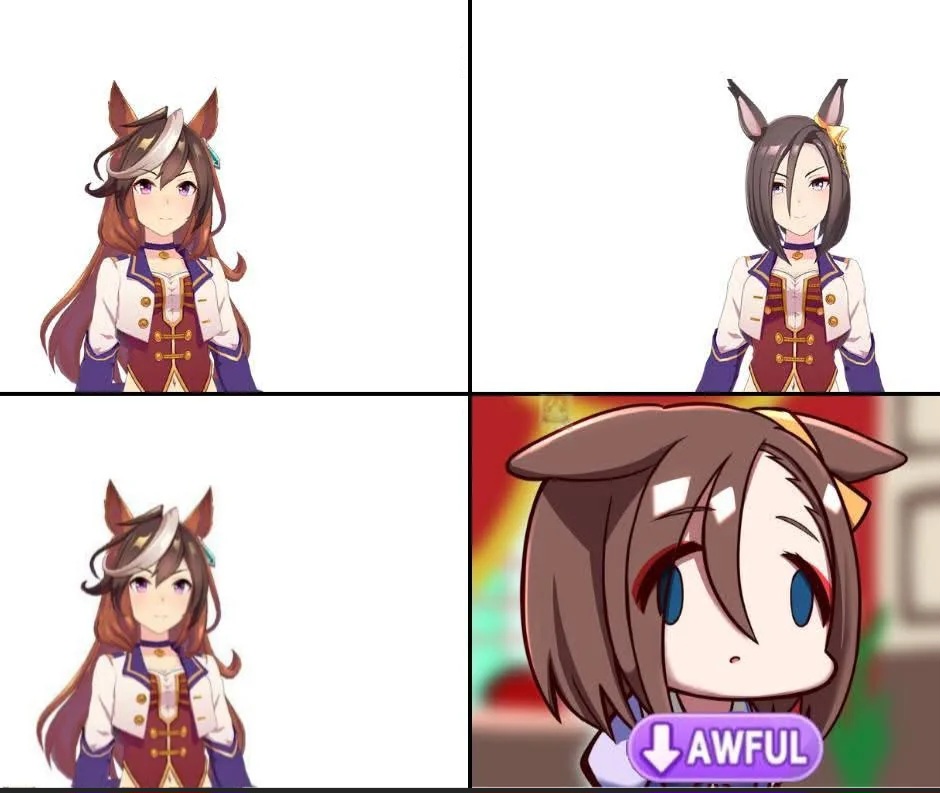 Symboli Rudolf shares a pun Blank Meme Template