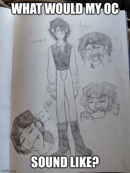 What do you think? | WHAT WOULD MY OC; SOUND LIKE? | image tagged in oc,vampire,drawing | made w/ Imgflip meme maker