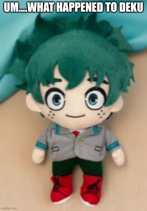 Are you ok, Izuku? | UM....WHAT HAPPENED TO DEKU | image tagged in deku | made w/ Imgflip meme maker