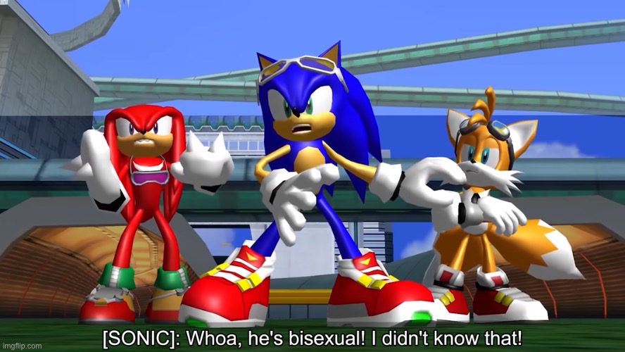 whoa, he's bisexual! i didn't know that! | image tagged in whoa he's bisexual i didn't know that | made w/ Imgflip meme maker