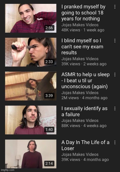 i should draw over the thumbnails as myself | made w/ Imgflip meme maker