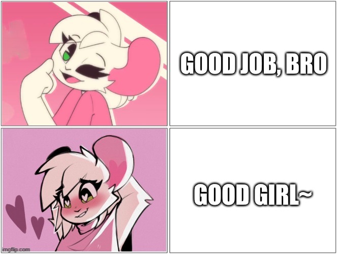 Reggie the Rat | GOOD JOB, BRO; GOOD GIRL~ | image tagged in reggie the rat | made w/ Imgflip meme maker