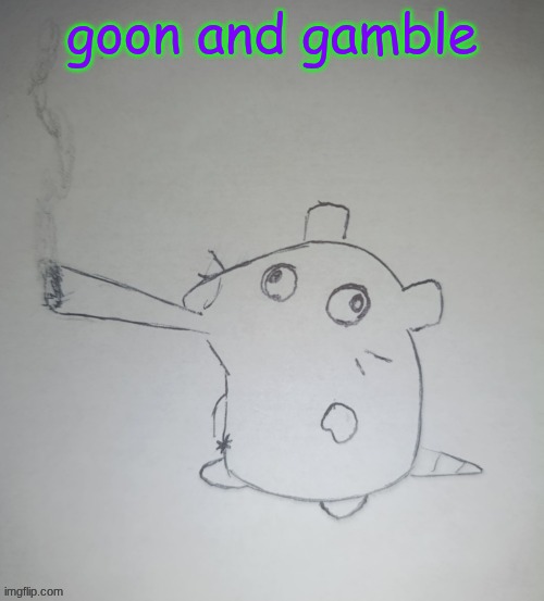 dumbass rat smoking a fat blunt(credits to shadowskul) | goon and gamble | image tagged in dumbass rat smoking a fat blunt credits to shadowskul | made w/ Imgflip meme maker