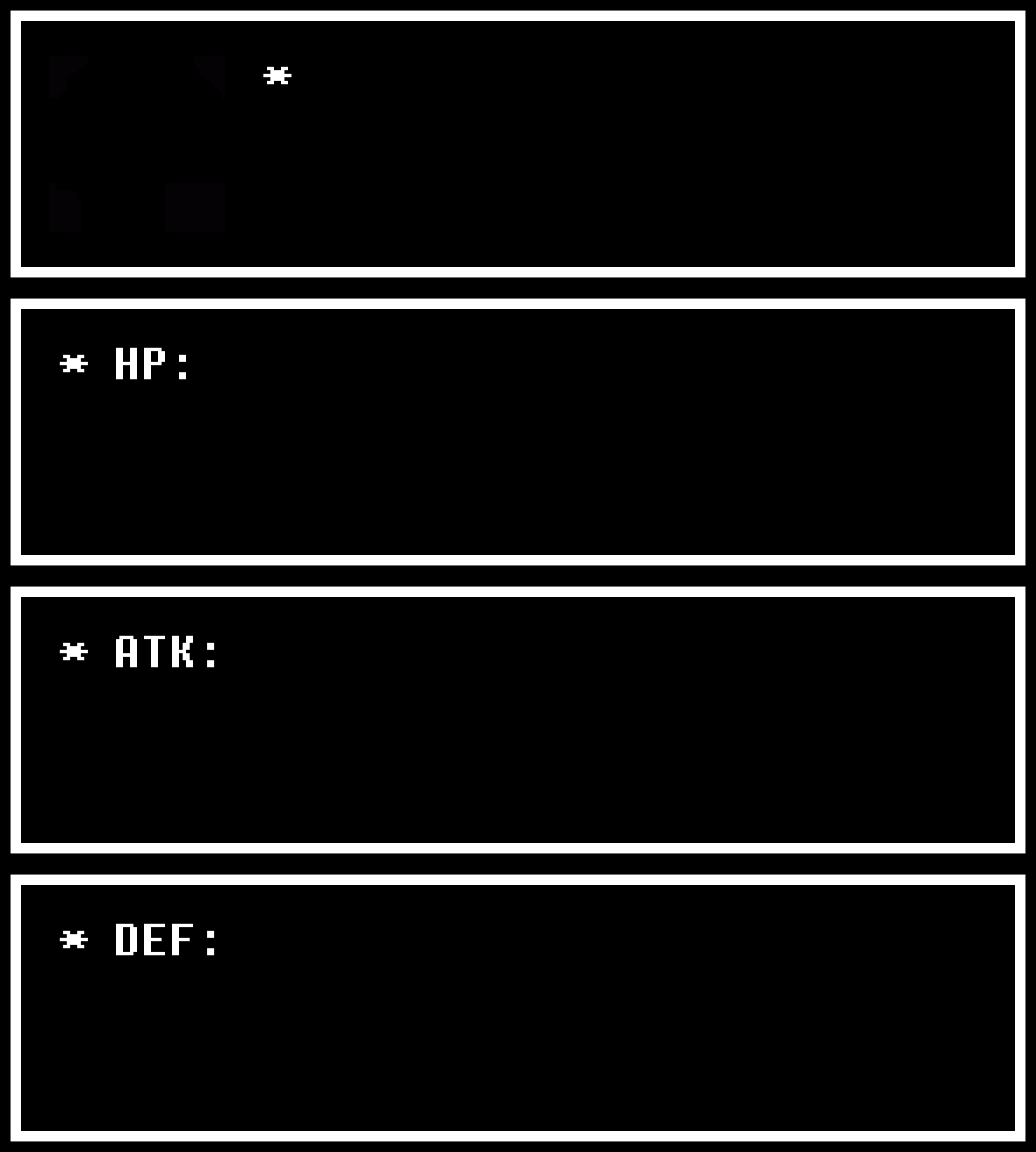 Blank Undertale Stat Temp Blank Meme Template