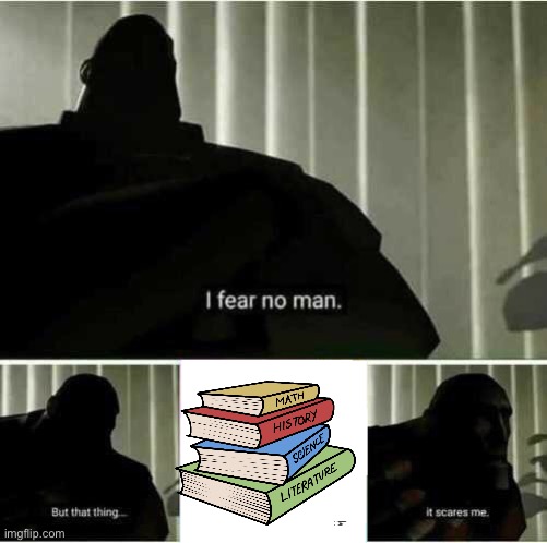 Finna screaming rn | image tagged in i fear no man | made w/ Imgflip meme maker