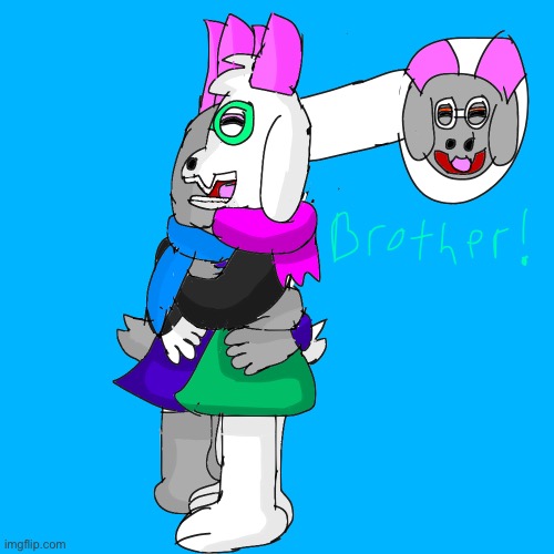 Ralsei and Merurrde finally meet | image tagged in brothers | made w/ Imgflip meme maker