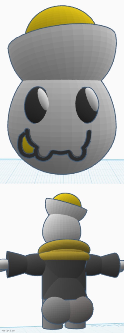 Been 3D modeling my OC with TinkerCad recently, this might end up as Claire 2.0 | made w/ Imgflip meme maker