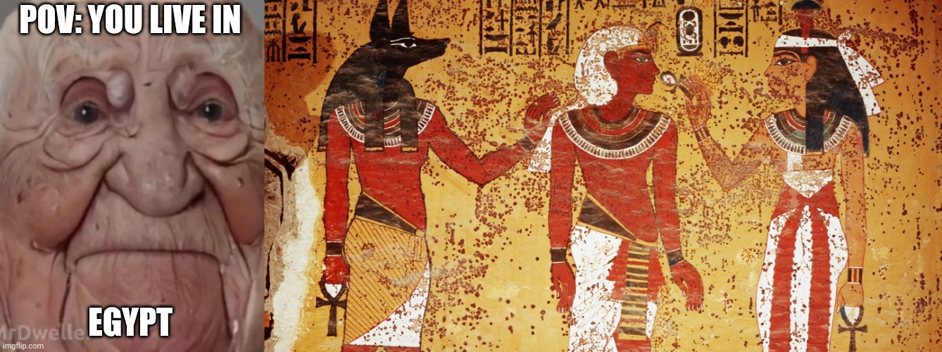 MrDweller becoming Loser: You live in (Part 15) | POV: YOU LIVE IN; EGYPT | image tagged in mrdweller phase 8 5,ancient egypt | made w/ Imgflip meme maker