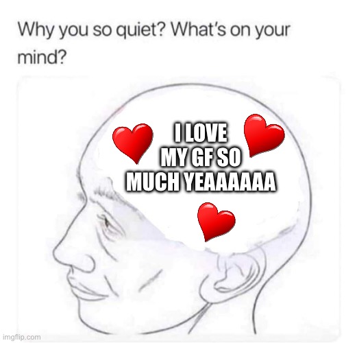 i love my gf :):):):) | I LOVE MY GF SO MUCH YEAAAAAA | image tagged in what's on your mind,i love my gf so much | made w/ Imgflip meme maker