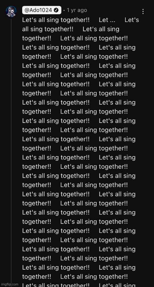 Let all sing together!! | made w/ Imgflip meme maker