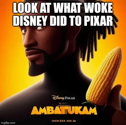 Disney pixar ambatukam | LOOK AT WHAT WOKE DISNEY DID TO PIXAR | image tagged in disney pixar ambatukam | made w/ Imgflip meme maker