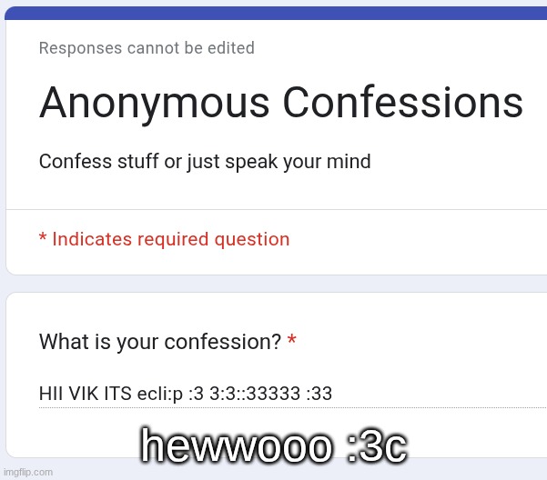hewwooo :3c | made w/ Imgflip meme maker